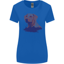 Golden Retriever Mountains Womens Wider Cut T-Shirt Royal Blue