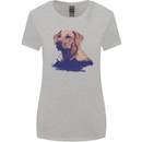 Golden Retriever Mountains Womens Wider Cut T-Shirt Sports Grey