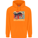Goldendoodle Dog Art Childrens Kids Hoodie Orange