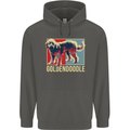Goldendoodle Dog Art Childrens Kids Hoodie Storm Grey