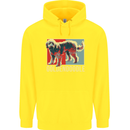 Goldendoodle Dog Art Childrens Kids Hoodie Yellow