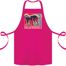 Goldendoodle Dog Art Cotton Apron 100% Organic Pink