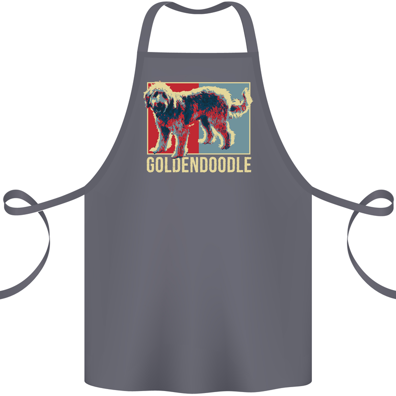 Goldendoodle Dog Art Cotton Apron 100% Organic Steel