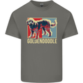 Goldendoodle Dog Art Kids T-Shirt Childrens Charcoal