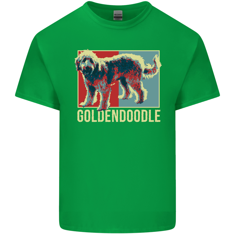 Goldendoodle Dog Art Kids T-Shirt Childrens Irish Green