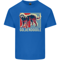 Goldendoodle Dog Art Kids T-Shirt Childrens Royal Blue