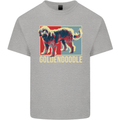 Goldendoodle Dog Art Kids T-Shirt Childrens Sports Grey