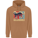 Goldendoodle Dog Art Mens 80% Cotton Hoodie Caramel Latte