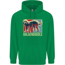 Goldendoodle Dog Art Mens 80% Cotton Hoodie Irish Green