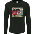 Goldendoodle Dog Art Mens Long Sleeve T-Shirt Black