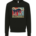 Goldendoodle Dog Art Mens Sweatshirt Jumper Black