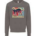 Goldendoodle Dog Art Mens Sweatshirt Jumper Charcoal