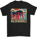Goldendoodle Dog Art Mens T-Shirt Cotton Gildan Black
