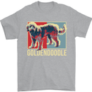 Goldendoodle Dog Art Mens T-Shirt Cotton Gildan Sports Grey