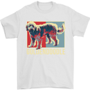 Goldendoodle Dog Art Mens T-Shirt Cotton Gildan White