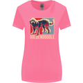 Goldendoodle Dog Art Womens Wider Cut T-Shirt Azalea