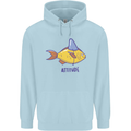 Goldfish Atitude Great White Shark Wannabe Childrens Kids Hoodie Light Blue