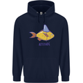 Goldfish Atitude Great White Shark Wannabe Childrens Kids Hoodie Navy Blue