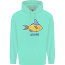 Goldfish Atitude Great White Shark Wannabe Childrens Kids Hoodie Peppermint