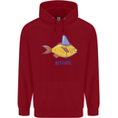 Goldfish Atitude Great White Shark Wannabe Childrens Kids Hoodie Red