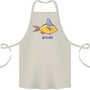Goldfish Atitude Great White Shark Wannabe Cotton Apron 100% Organic Natural