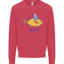 Goldfish Atitude Great White Shark Wannabe Kids Sweatshirt Jumper Heliconia