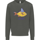Goldfish Atitude Great White Shark Wannabe Kids Sweatshirt Jumper Storm Grey