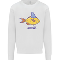 Goldfish Atitude Great White Shark Wannabe Kids Sweatshirt Jumper White