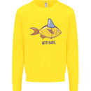 Goldfish Atitude Great White Shark Wannabe Kids Sweatshirt Jumper Yellow