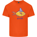 Goldfish Atitude Great White Shark Wannabe Kids T-Shirt Childrens Orange