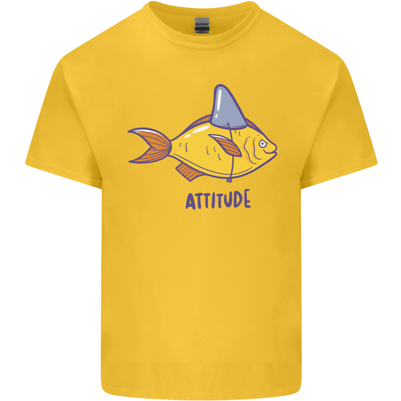 Goldfish Atitude Great White Shark Wannabe Kids T-Shirt Childrens Yellow