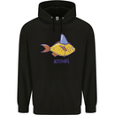 Goldfish Atitude Great White Shark Wannabe Mens 80% Cotton Hoodie Black