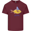 Goldfish Atitude Great White Shark Wannabe Mens Cotton T-Shirt Tee Top Maroon