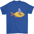 Goldfish Atitude Great White Shark Wannabe Mens T-Shirt Cotton Gildan Royal Blue