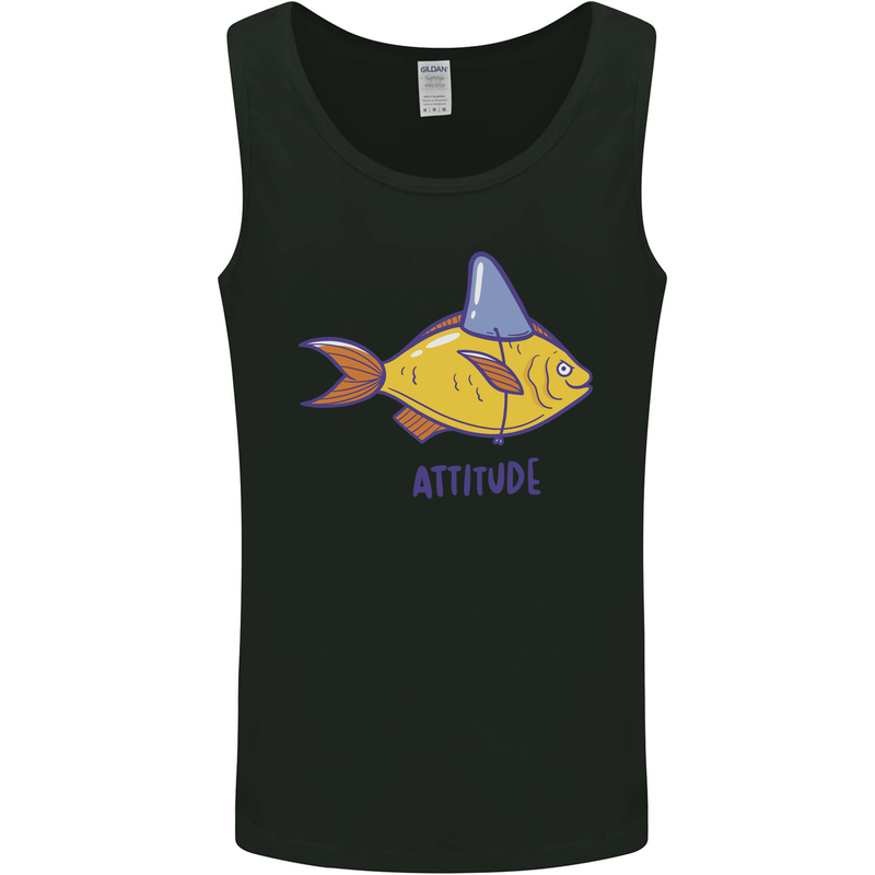 Goldfish Atitude Great White Shark Wannabe Mens Vest Tank Top Black