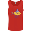 Goldfish Atitude Great White Shark Wannabe Mens Vest Tank Top Red