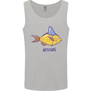 Goldfish Atitude Great White Shark Wannabe Mens Vest Tank Top Sports Grey