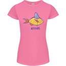 Goldfish Atitude Great White Shark Wannabe Womens Petite Cut T-Shirt Azalea