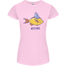 Goldfish Atitude Great White Shark Wannabe Womens Petite Cut T-Shirt Light Pink