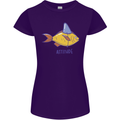 Goldfish Atitude Great White Shark Wannabe Womens Petite Cut T-Shirt Purple