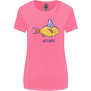 Goldfish Atitude Great White Shark Wannabe Womens Wider Cut T-Shirt Azalea