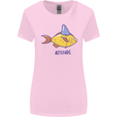 Goldfish Atitude Great White Shark Wannabe Womens Wider Cut T-Shirt Light Pink