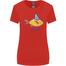 Goldfish Atitude Great White Shark Wannabe Womens Wider Cut T-Shirt Red