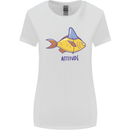 Goldfish Atitude Great White Shark Wannabe Womens Wider Cut T-Shirt White