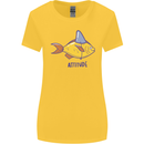 Goldfish Atitude Great White Shark Wannabe Womens Wider Cut T-Shirt Yellow