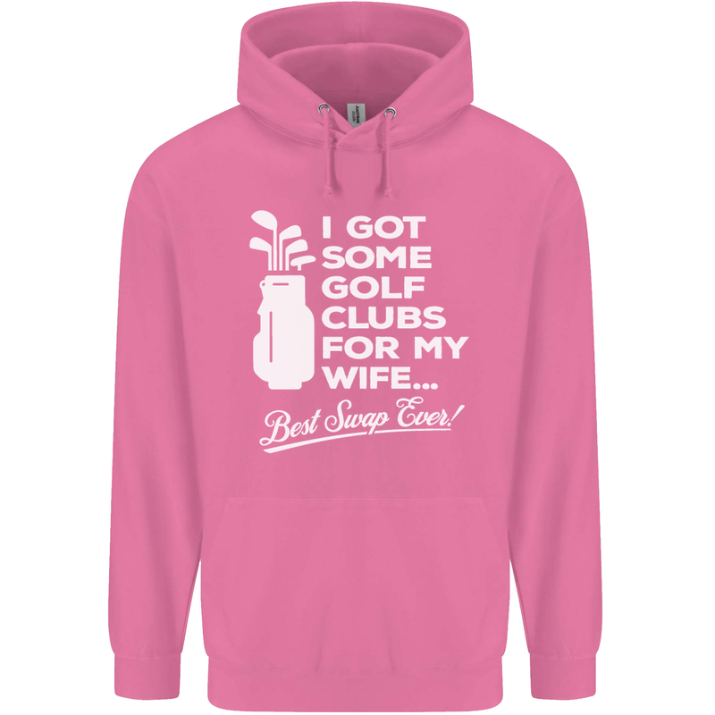 Golf Clubs for My Wife Funny Gofing Golfer Mens 80% Cotton Hoodie Azelea