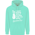 Golf Clubs for My Wife Funny Gofing Golfer Mens 80% Cotton Hoodie Peppermint