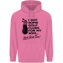 Golf Clubs for My Wife Gofing Golfer Funny Mens 80% Cotton Hoodie Azelea