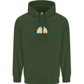 Golf Heartbeat Pulse Childrens Kids Hoodie Forest Green