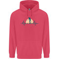 Golf Heartbeat Pulse Childrens Kids Hoodie Heliconia